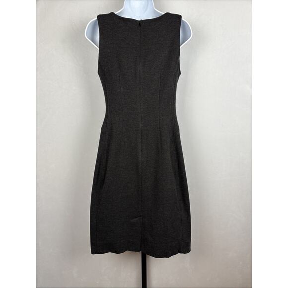 MM LaFleur Lydia Dress Women's Size 8 Charcoal Gray Sophisticated Minimalist - Picture 6 of 10